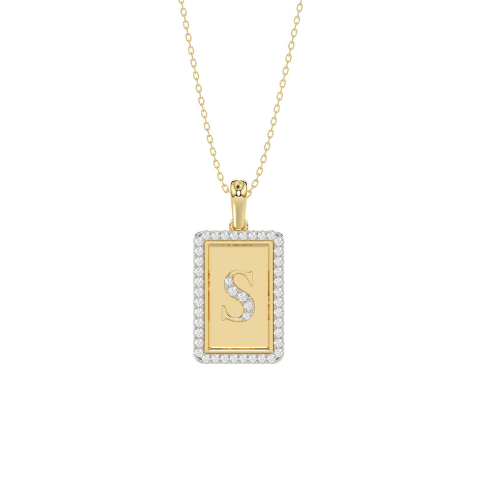 20937821_361173Y-5012500.jpg LADIES PENDANT 0.20CT ROUND DIAMOND 10K YELLOW GOLD - Image 1