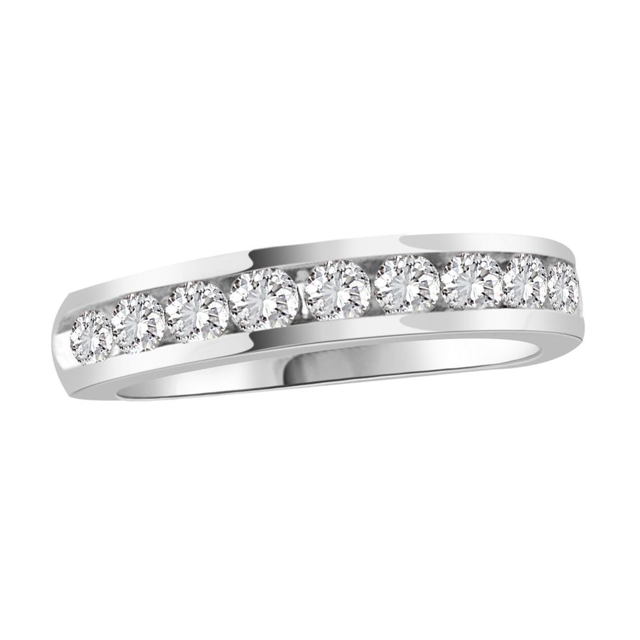 20952427_69038W-45403.jpg LADIES BAND 0.75CT ROUND DIAMOND 14K WHITE GOLD - Image 1