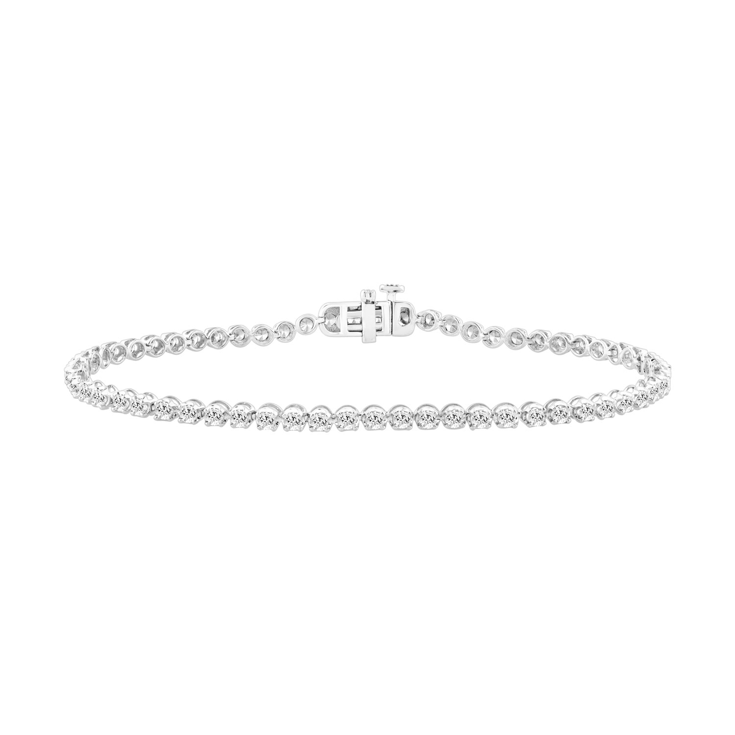 20953141_355226W-4976075.jpg LADIES BRACELET 2.00CT ROUND DIAMOND 14K WHITE GOLD - Image 1