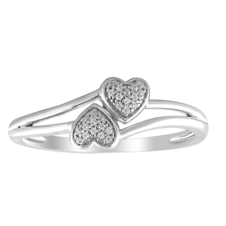 20954778_239855W-31779.jpg LADIES RING 0.05CT ROUND DIAMOND 10K WHITE GOLD - Image 1